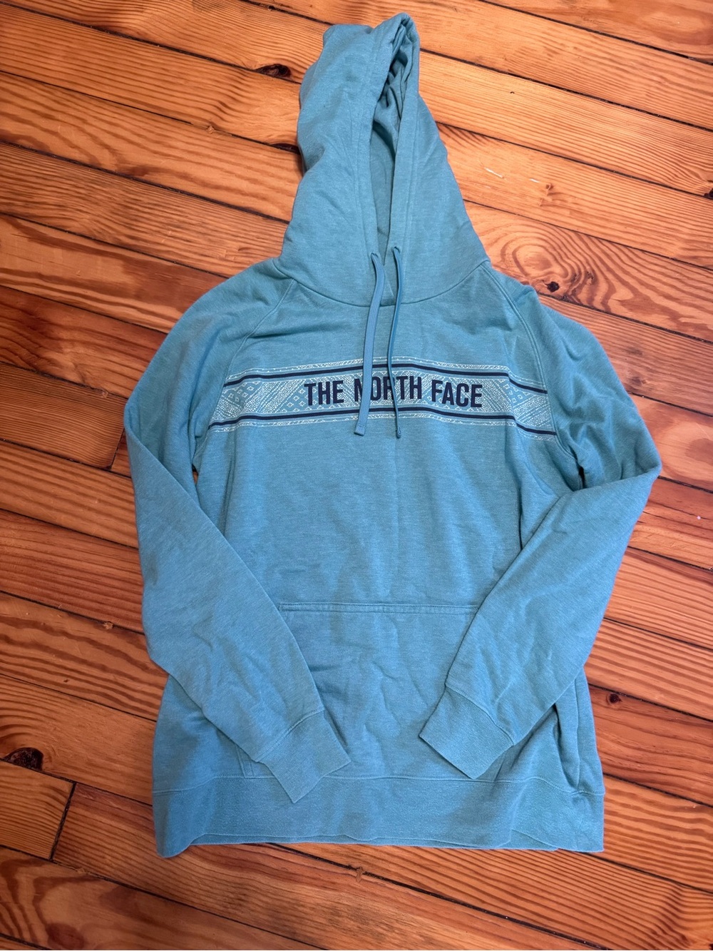 The North Face Teal Pullover Hoodie Sweatshirt